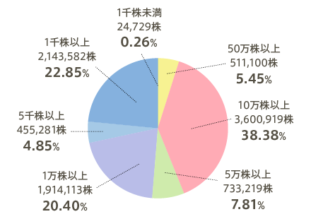 所有株式数別分布状況