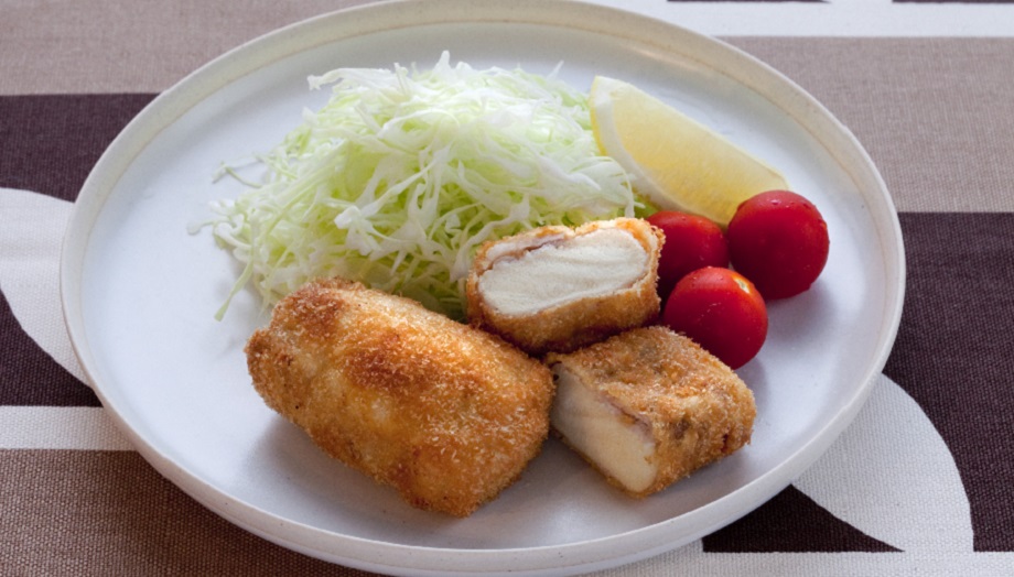 こうや豆腐の肉巻きカツ 旭松食品