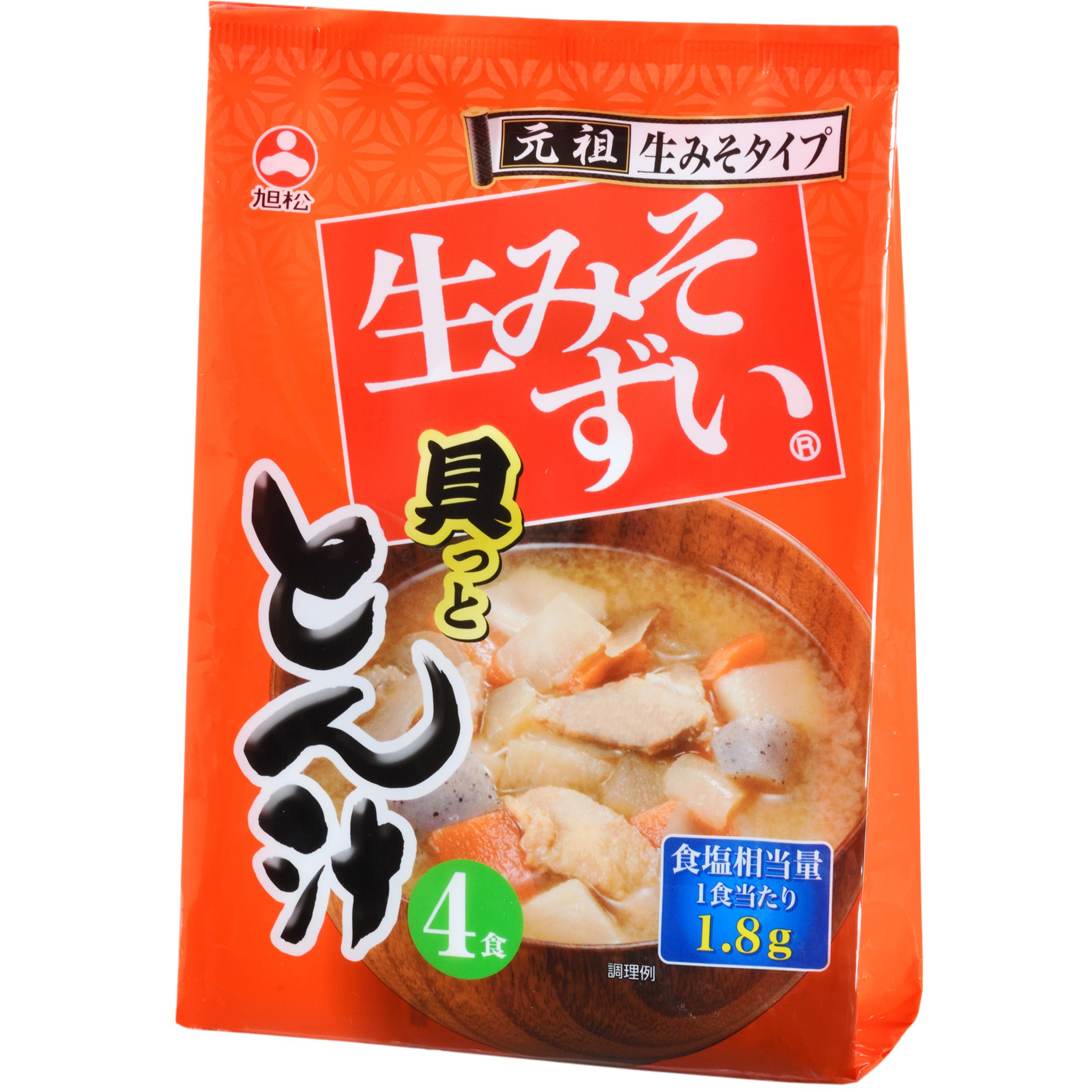 袋生みそずい とん汁 4食 | 旭松食品