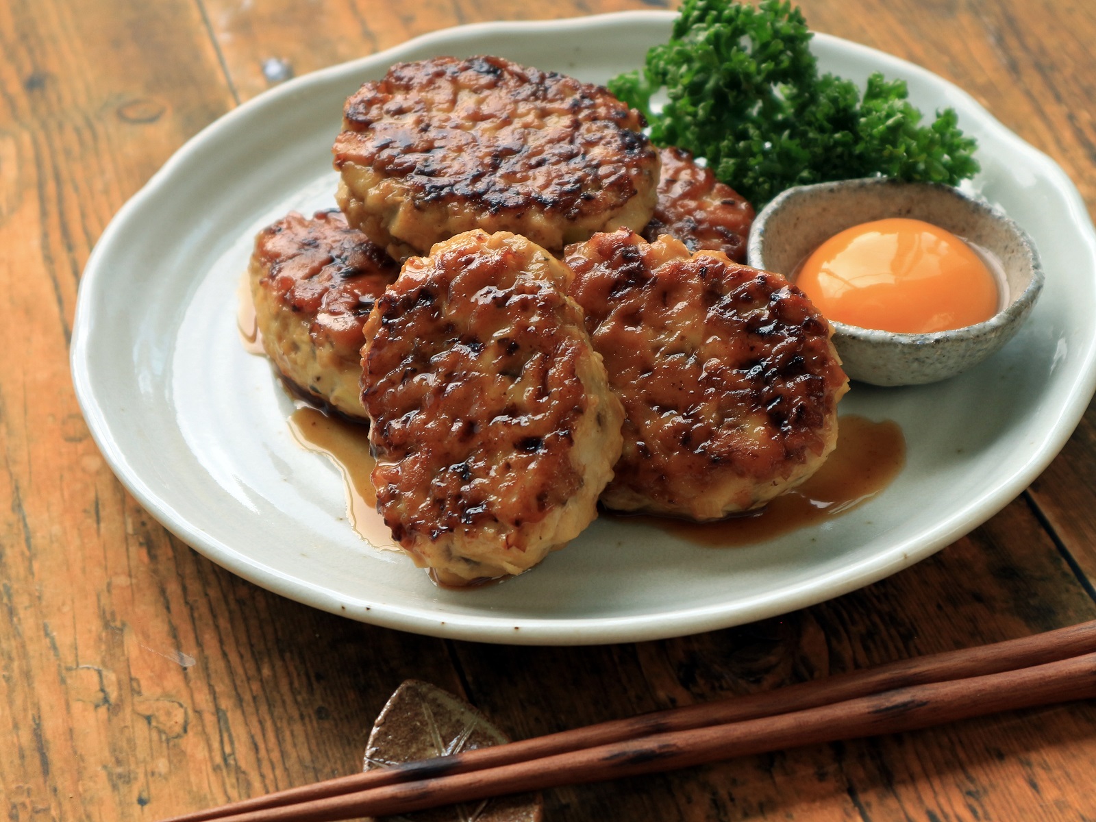 高野豆腐入り鶏つくねの照り焼き 旭松食品